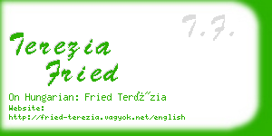 terezia fried business card